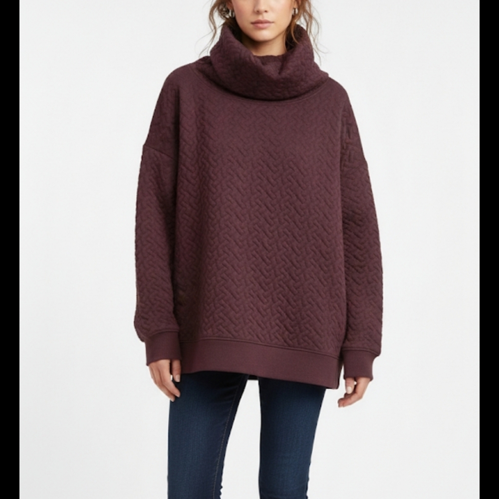 Gap fit purple turtleneck sweater sz extra small